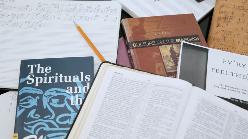 Books representing Deep River. The Flow of Negro Spirituals Through Time